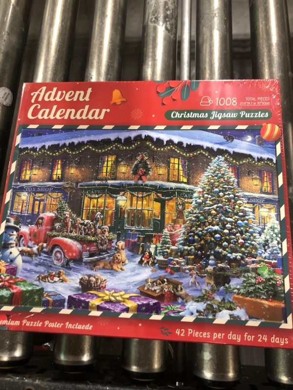 Advent Calendar 2024 Christmas Puzzle for Adults and Kids, 1008 Pieces