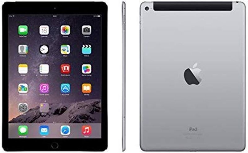 Photo 1 of Apple Ipad Air 2 64GB Factory Unlocked (Space Gray, Wi-Fi + Cellular 4G) Newest Version (Renewed)