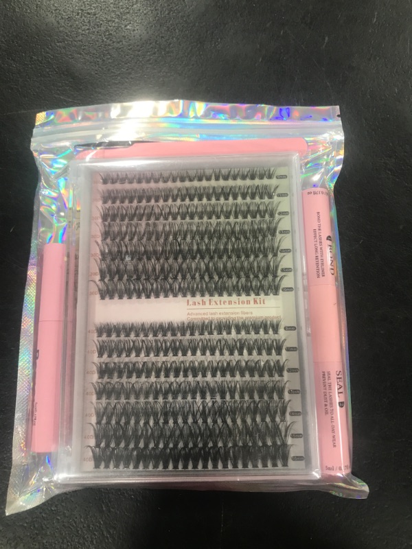 Photo 2 of [280pcs Newest] Natural Lash Clusters Kit: DIY Eyelash Extension Kit, Individual Lashes, Wispy Lash Clusters, Fluffy Clusters, Mink Lash Clusters, Volume Lash Set