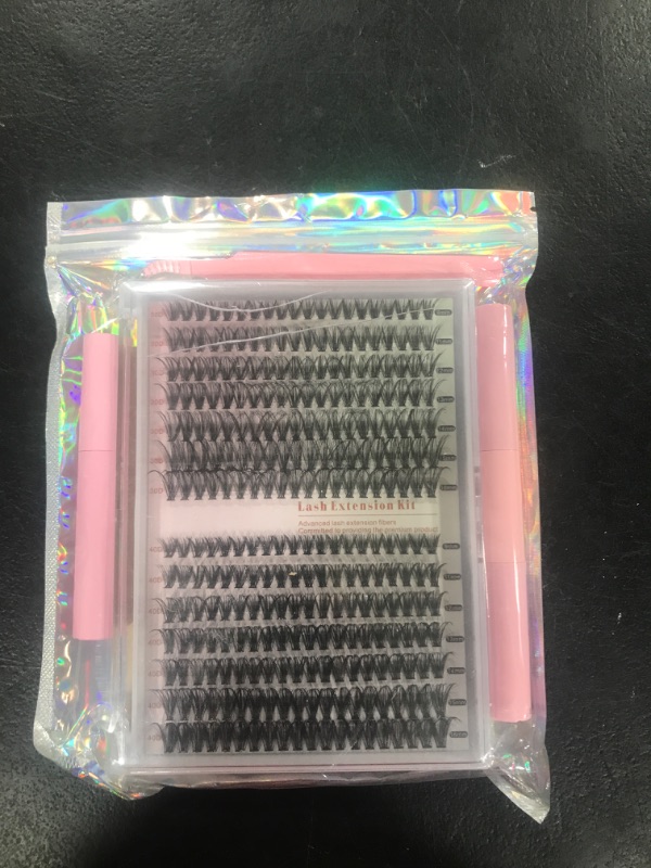 Photo 2 of [280pcs Newest] Natural Lash Clusters Kit: DIY Eyelash Extension Kit, Individual Lashes, Wispy Lash Clusters, Fluffy Clusters, Mink Lash Clusters, Volume Lash Set