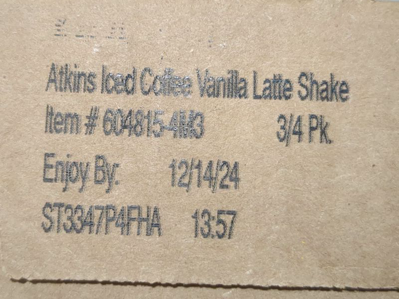 Photo 3 of Atkins Iced Coffee Vanilla Latte Protein Shake