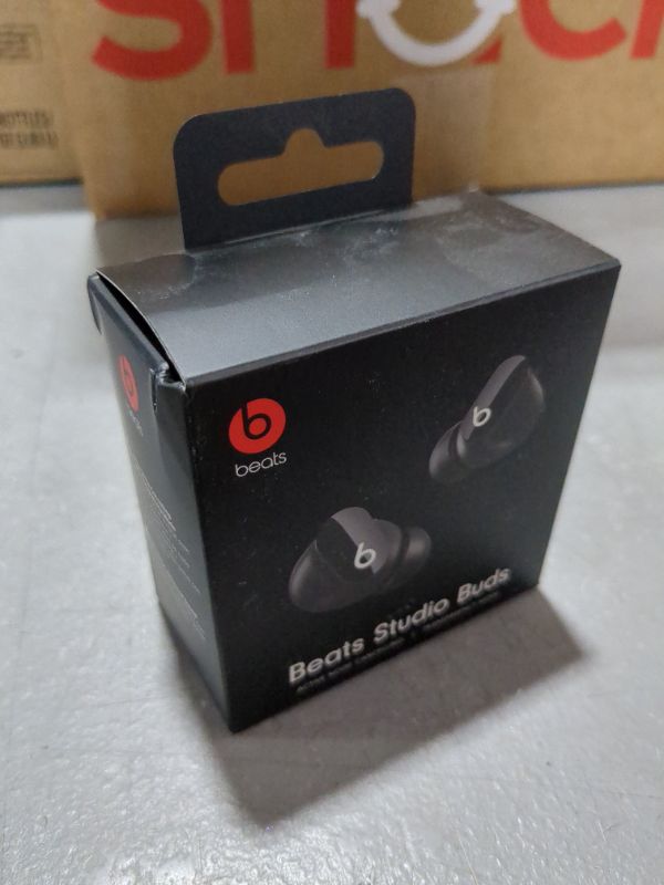 Photo 2 of Beats Studio Buds - True Wireless Noise Cancelling Earbuds - Compatible with Apple & Android, Built-in Microphone, IPX4 Rating, Sweat Resistant Earphones, Class 1 Bluetooth Headphones - Black Black Studio Buds Without AppleCare+