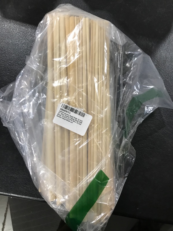 Photo 2 of 100PCS Wooden Dowel Rods 12 inch – 12" Wood Dowels 5 Sizes Wood Craft Sticks 1/8 3/16 1/4 5/16 3/8 x 12 Inch Bamboo Wood Sticks Long Wooden Sticks for Crafting