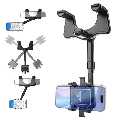 Photo 1 of Car Rear View Mirror Phone Holder