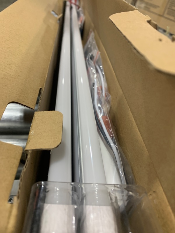 Photo 1 of 4FT LED Retrofit Kit,Recessed Fluorescent Light Retrofit Super Bright LED Light,Panel Light,Troffer Quick Repair and Retrofit LED Kit,No Professional Tools Required,36w,5000K White Light (4 Pack)