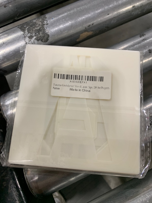 Photo 1 of Duozea 4 Inch Letter Stencils, 42 Pcs Reusable Alphabet Craft Stencils with Symbol Numbers Templates for Painting on Wood, Wall, Chalkboard, Fabric, Paper, Sign, DIY Art Projects