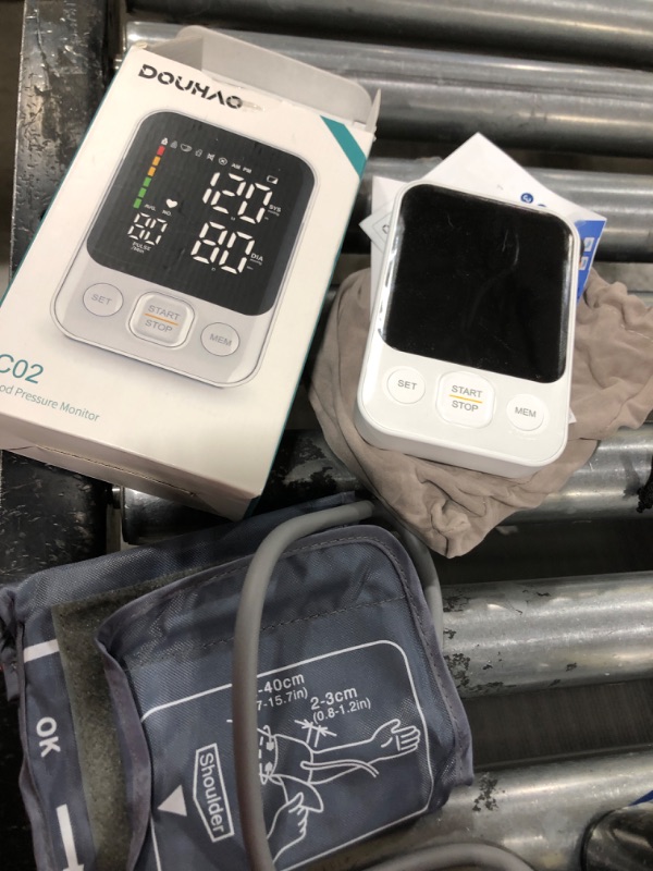 Photo 1 of Blood Pressure Monitor Upper Arm Automatic Machine Accurate Digital Blood Pressure Machine with 2x120 Reading Memory Large Backlit Display Monitor with Storage Bag for Home Use