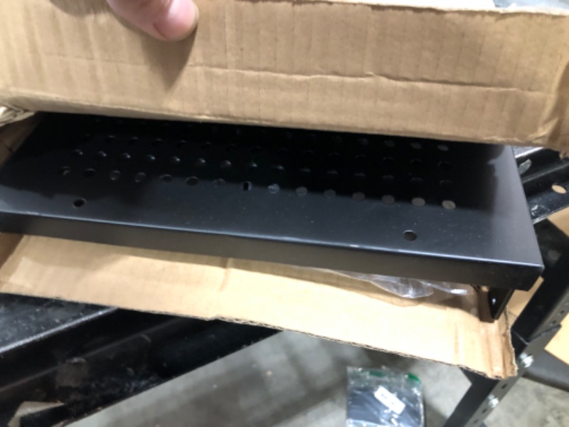 Photo 1 of Jojocross Expandable adjustable stackable kitchen organizer, spice rack,Metal Pantry Storage Shelves Rack,Counter Shelf for Cabinets, Countertop, Cupboard(1 PACK/LARGE/BLACK)