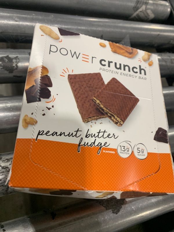 Photo 1 of BioNutritional Research Group Power Crunch Protein Energy Bar Peanut Butter Fudge 12 Bar(S) EXP-JUL/18/2025