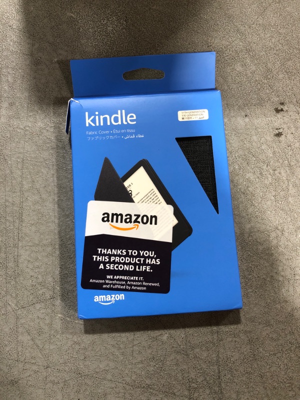 Photo 2 of Amazon Kindle Case (11th Generation), Thin and Lightweight, Foldable Protective Cover - Fabric