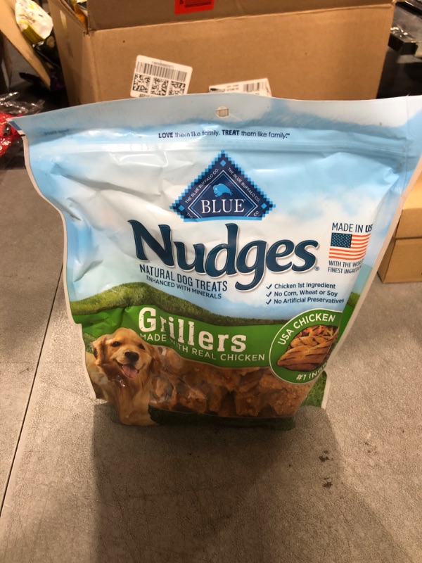 Photo 2 of Blue Buffalo Nudges Grillers Natural Dog Treats, Chicken, 16oz Bag Chicken 16 Ounce (Pack of 1)Best By November 28 2025