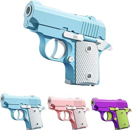 Photo 1 of Yisquar Fidget Gun Toy 3D Printing Fidget Pistol Toys 1911 Glow in Dark Gun Toy Pístol Fidget Toys Fidget Gun Sensory Toys Adults Stress Relief Pistol Toy for Kids and Adults Gift