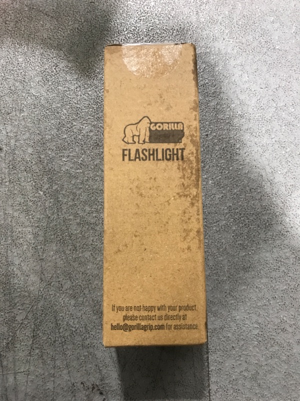 Photo 1 of Gorilla Grip Powerful LED 750 FT Water Resistant 5 Adjustable Mode Tactical Flashlight, High Lumens Ultra Bright Battery Life Zoom Flashlights, Small Camping Car Mini Flash Light Accessories, Red