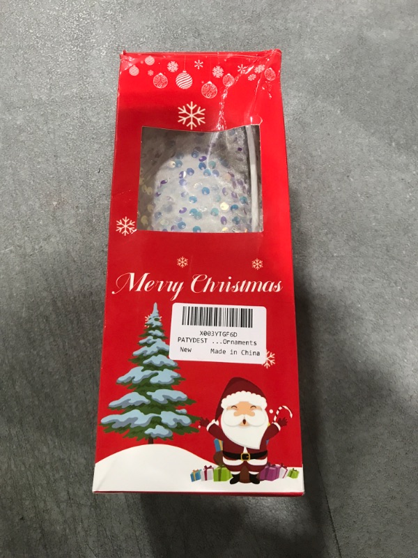 Photo 1 of PATYDEST White Christmas Tree Collar Round Sequin Tree Skirt Silver Christmas Tree Stand Cover Velvet Tree Collar Ring Artificial Xmas Tree Skirt Box Collar for Palm Tree for Winter Holiday Decoration