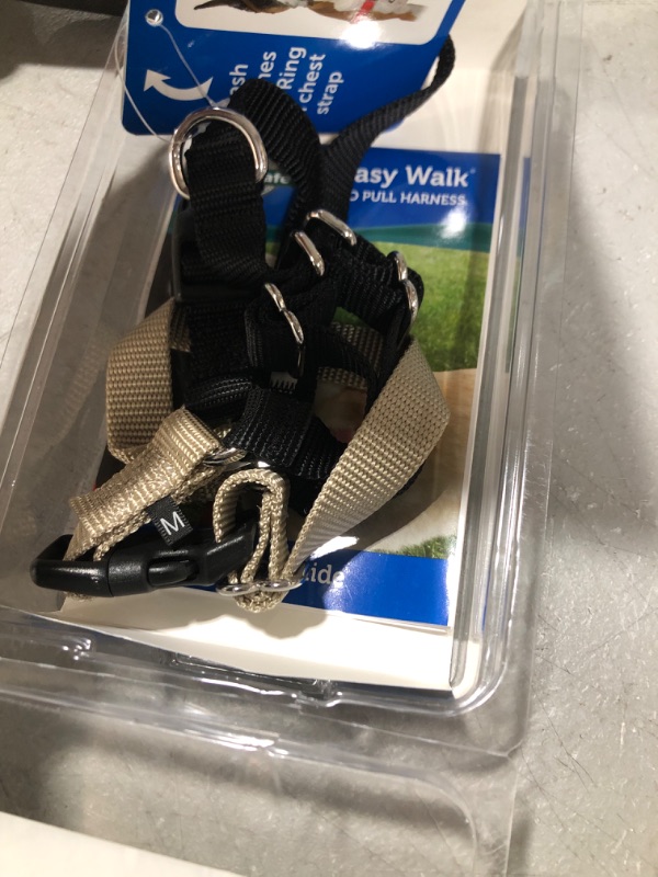 Photo 2 of PetSafe Easy Walk No Pull Dog Harness: Stop Pulling and Choking - Martingale Front Clip - Chest Halter Helps With Dog Leash Training - Strong Nylon Black /Brown