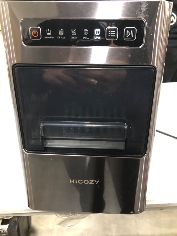 Photo 2 of HiCOZY Ice Maker Countertop,Ice in 6 Mins, 24 lbs/Day, Portable & Compact Gift with Self-Cleaning,for Apartment/Under Cabinet/Kitchen/Office/Camping/RV/Home Bar