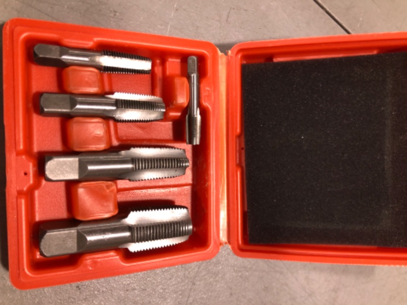 Photo 2 of HORUSDY 5-Piece NPT Pipe Tap Set, Sizes Includes 1/8", 1/4", 3/8", 1/2" and 3/4"