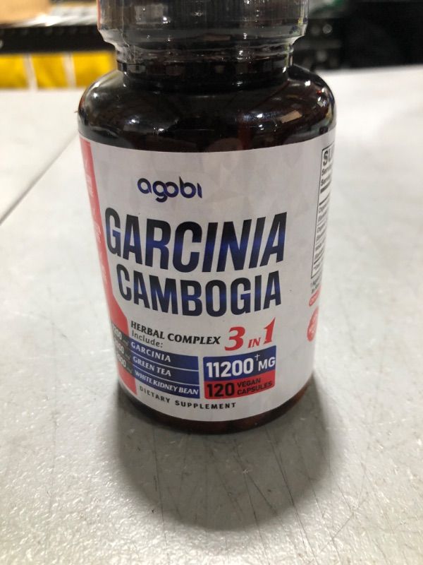 Photo 2 of agobi 3in1 Garcinia Cambogia Extract Capsules - 11200mg Herbal Supplement for Body Health & Immune Support - Blended with Organic Green Tea & White Kidney Bean - 120 Vegan Capsules - 2 Month Supply (Exp 05/2027)