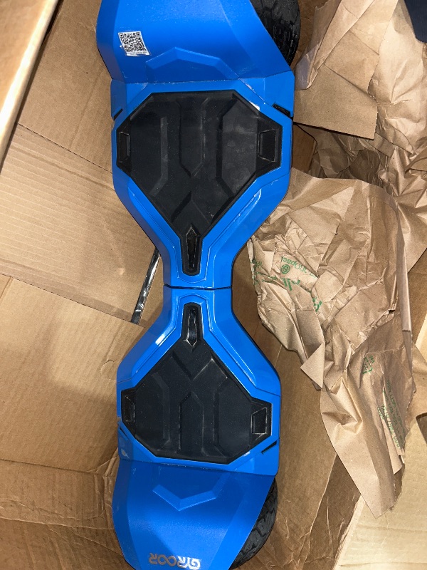 Photo 2 of *** missing charging cord ***Gyroor Warrior 8.5 inch All Terrain Off Road Hoverboard with Bluetooth Speakers and LED Lights, UL2272 Certified Self Balancing Scooter