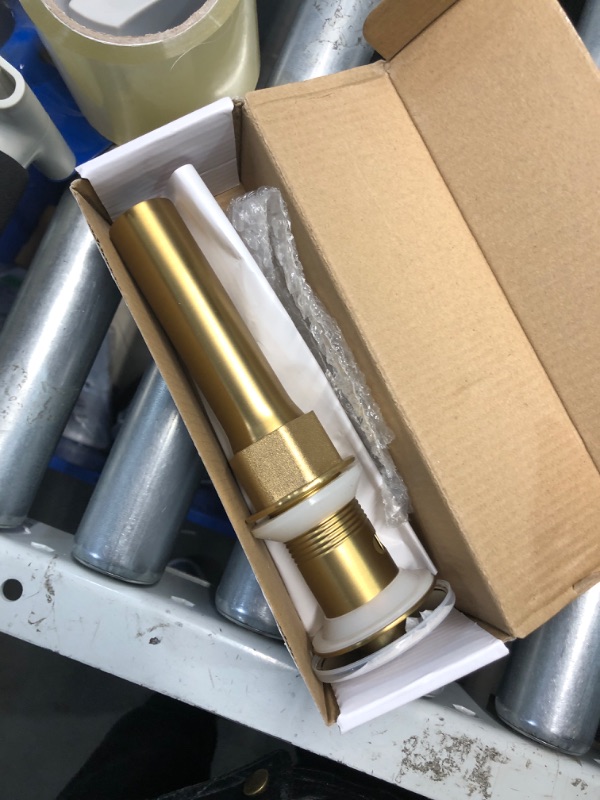 Photo 1 of (FAIR) KAIYING Pop Up Drain, Bathroom Sink Drain Stopper with Overflow, Vessel Sink Drain Assembly with Detachable Basket Stopper, Anti-Explosion and Anti-Clogging Drain Strainer (Brushed Champagne Gold)