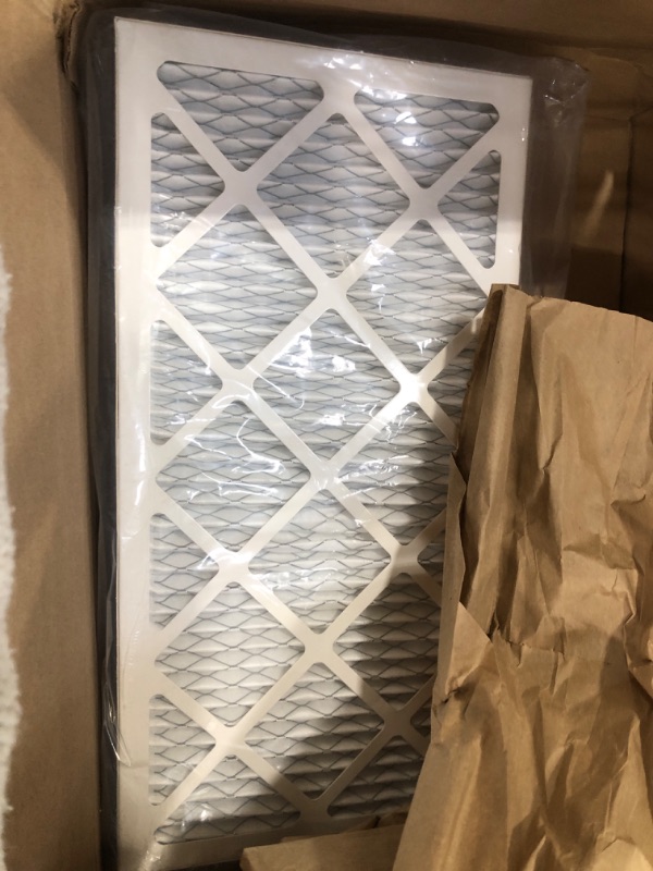 Photo 2 of 10x20x1 AC Furnace Air Filter, MPR 600, MERV 11 Pleated HVAC Filter, 4 Pack (exact dimensions 9.81x19.81x0.81 inches)