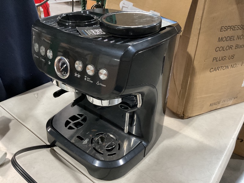 Photo 1 of **READ NOTES**
MIROX Espresso Machine 15 Bar, Coffee Maker With Milk Frother Steam Wand, Built-In Bean Grinder, Combo Cappuccino Machine with 70oz Removable Water Tank (ABS high-strength plastic shell)