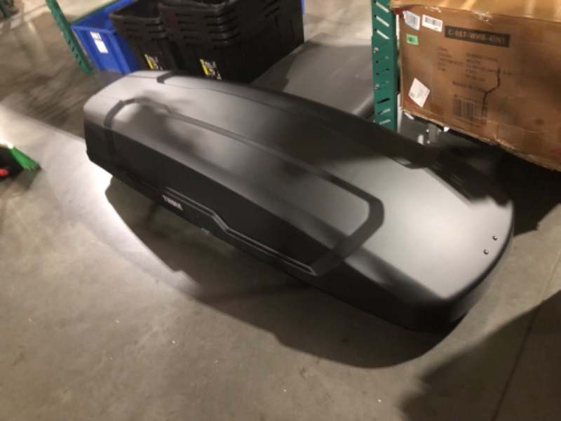 Photo 8 of ** PREV USED, SOME SCUFFS**
Thule Force XT Rooftop Cargo Box- SIZE LARGE ( 74.75"L x 33"Wx18"H)