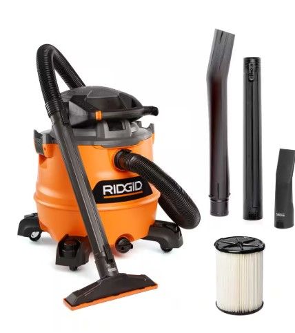 Photo 1 of *USED ITEM: IS DIRTY, IS SCRATCHED, IS NOT IN PERFECT CONDITION*
16 Gallon 6.5 Peak HP NXT Shop Vac Wet Dry Vacuum with Detachable Blower, Filter, Locking Hose and Accessories
