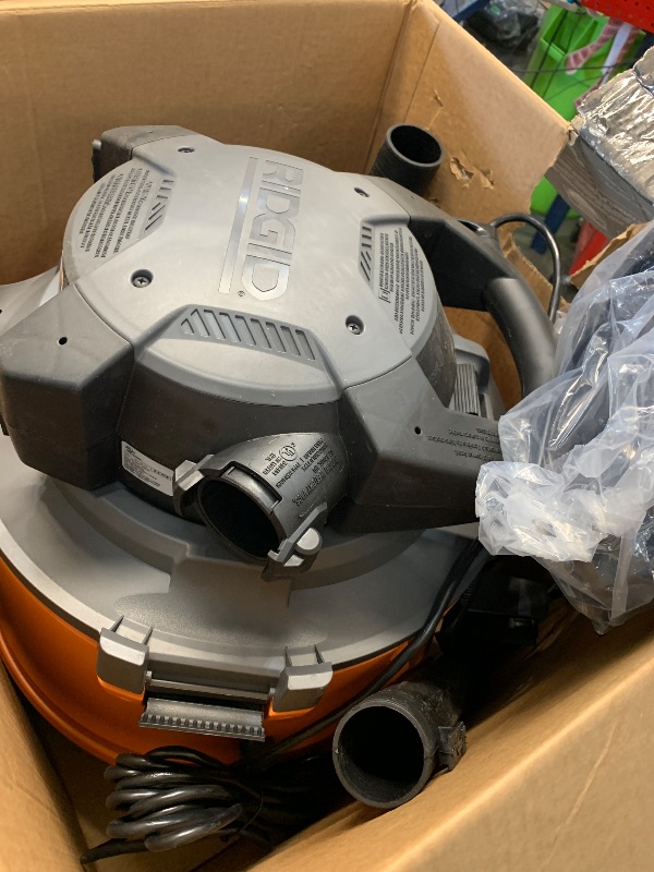 Photo 2 of *USED ITEM: IS DIRTY, IS SCRATCHED, IS NOT IN PERFECT CONDITION*
16 Gallon 6.5 Peak HP NXT Shop Vac Wet Dry Vacuum with Detachable Blower, Filter, Locking Hose and Accessories
