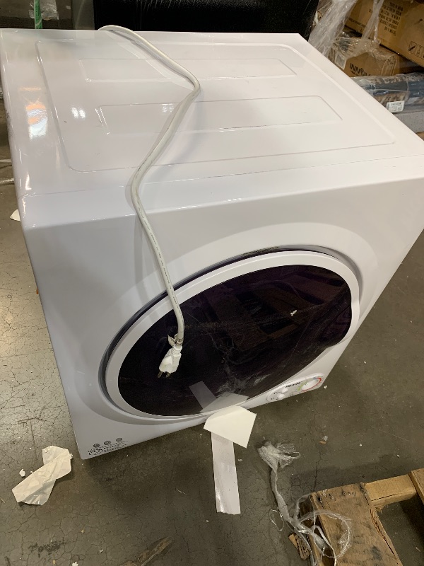 Photo 1 of ***Parts Only***3.5 cu.ft. 110-Volt Compact Portable Electric Laundry Dryer, White and Black
