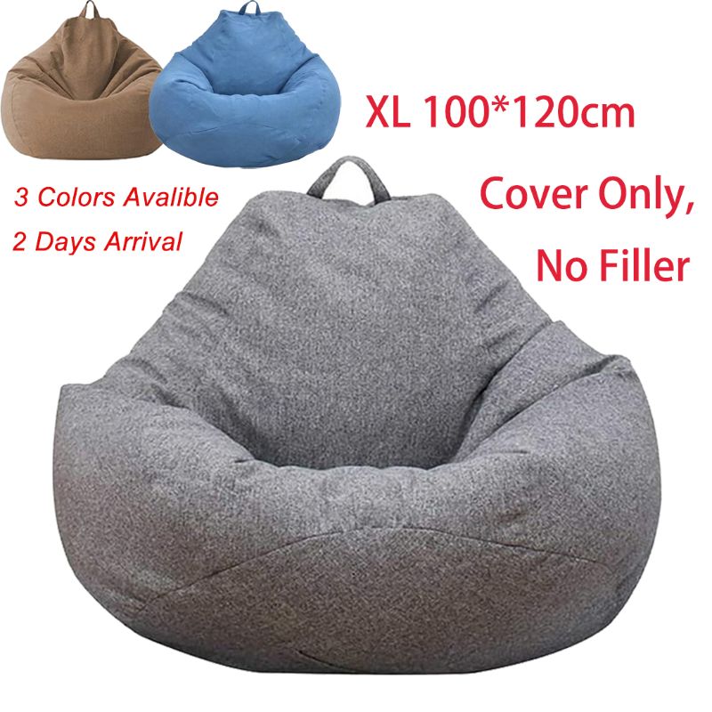 Photo 1 of ***** SEE NOTES****100pcs Bean Bag Chairs Cover for Adults Teens Kids(Gray XL, No Filler)
