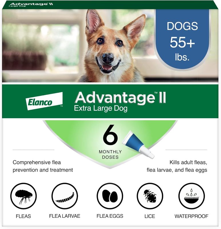 Photo 1 of 
Advantage II XL Dog Vet-Recommended Flea Treatment & Prevention | Dogs Over 55 lbs. | 6-Month Supply