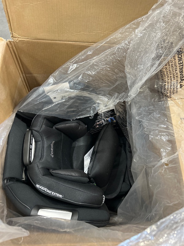 Photo 2 of **** MISSING SAFETY BASE CANNOT LOCATE MODEL *** Evenflo Revolve360 Extend All-in-One Rotational Car Seat with Quick Clean Cover (Revere Gray)