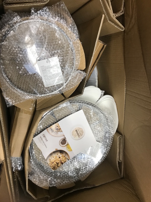 Photo 2 of ****missing parts **** CAROTE Pots and Pans Set Nonstick, Cookware Set White Granite Induction Kitchen Cooking Set w/Frying Pans & Saucepans& Grill Pan(FOA Free)