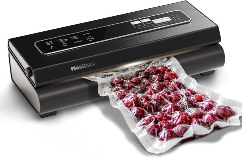 Photo 1 of ***(MISSING PARTS/ SEE NOTES) ***
Mesliese Vacuum Sealer Machine Powerful 90Kpa Precision 6-in-1 Compact Food Preservation System with Cutter, 2 Bag Rolls & 5 Pre-cut Bags, Dry&Moist Modes, ETL Listed (Gray)