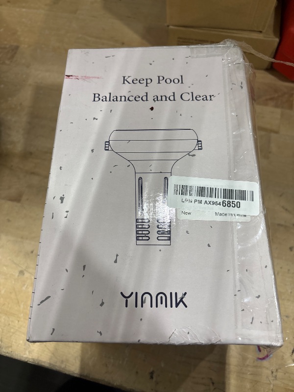 Photo 1 of YINMIK Salt Water Pool Monitor, WiFi pH and Salinity Tester for Swimming Pool, Smart Salt Pool Water Monitor 5 in 1, Floating Solar Charged Salt Monitor for Salt Water, Hot Tub, Spa, Jacuzzi