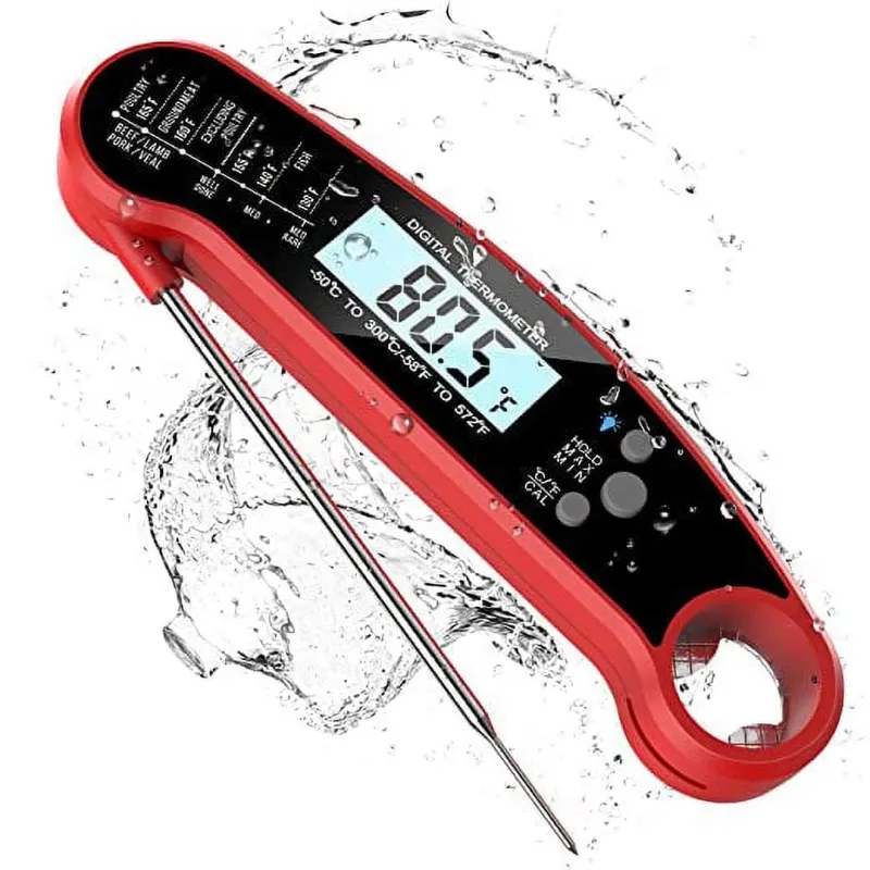 Photo 1 of Digital Meat Thermometer with Probe, Instant Read Food Thermometer for BBQ, Kitchen Cooking, Baking, Liquids, Candy & Air Fryer
