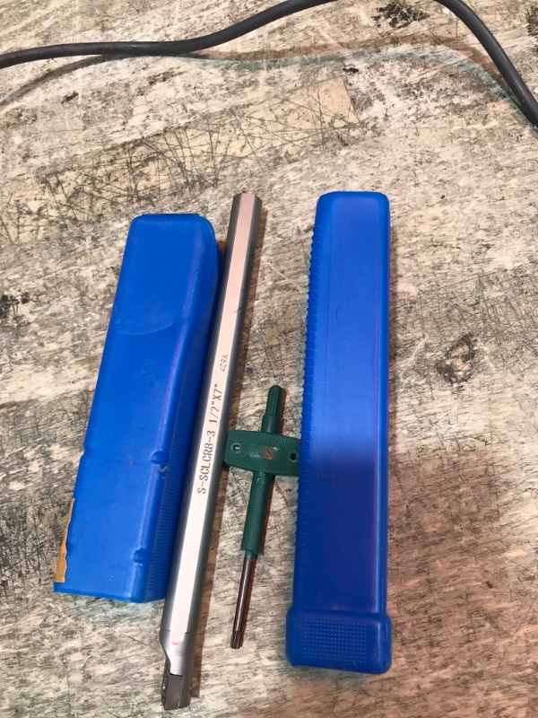 Photo 1 of 1/2"*7" Lathe Internal Boring Bar, Right-Hand Sclcr Turning Tool Holder with 1PC Indexable Carbide Turning Insert CCMT09T304(CCMT32.5)