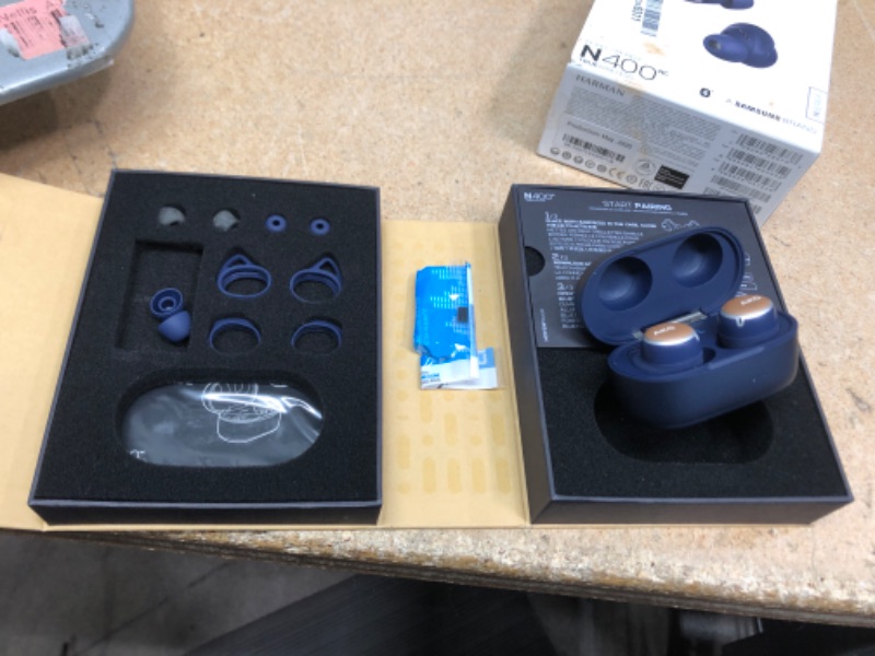 Photo 3 of AKG N400 True Wireless Bluetooth Earphones ANC Canal Type (Navy)