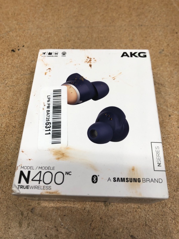 Photo 2 of AKG N400 True Wireless Bluetooth Earphones ANC Canal Type (Navy)