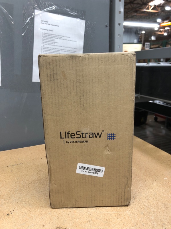 Photo 2 of **Needs Filter**
LifeStraw Home - Water Filter Pitcher, 7-Cup, White, Glass with Silicone Base, White, for everyday protection against bacteria, parasites, microplastics, lead, mercury, PFAS and a variety of chemicals