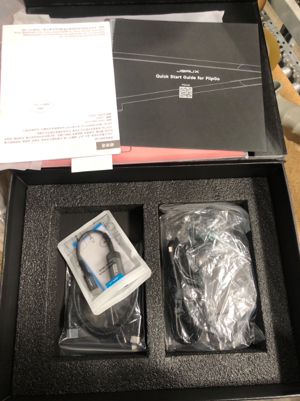 Photo 1 of JSAUX FlipGo 13.5" 2.2K Dual Touchscreen Portable Monitor, Triple Laptop Touch IPS Screen Extender | HiDPI Display | One Cable to Dual Screen | Built-in HUB | Magnetic Design for Windows