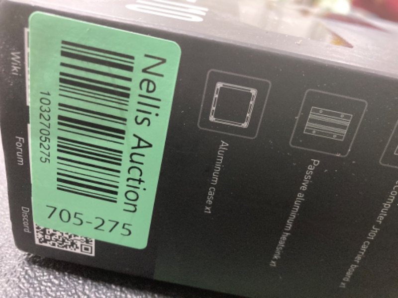 Photo 1 of Seeed studio NVIDIA Jetson Nano Edge AI Device - reComputer J1010 Kit, Aluminium Case, Pre-Installed Jetpack System. Mini PC with 0.5 TFLOPs (FP16), Power Supply NOT Included
