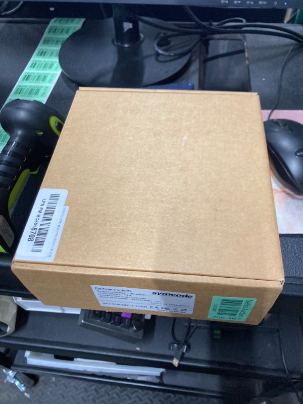 Photo 1 of Symcode QR Industrial Bluetooth Barcode Scanner with Wireless Charging Stand, Wireless 2D 1D Bar Code Scanner Drop Protection Shock Dust Proof Hands Free Auto-Sensing Stand Barcode Scanner