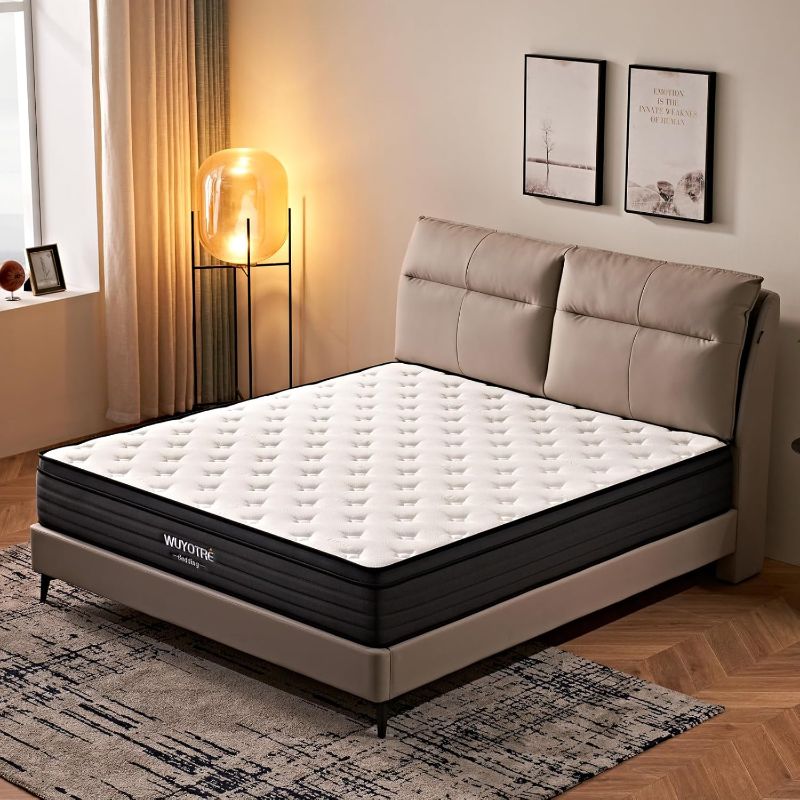 Photo 1 of 
Full Size Mattress,10 inch Hybrid Mattress in a Box,Cooling Memory Foam Bed Mattresses with Independent Spring,Soft and Breathable,Back Pain Relief,CertiPUR-US,Medium
