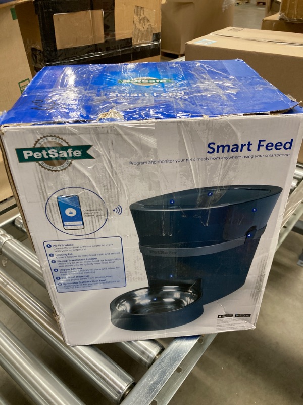 Photo 2 of ***MISSING PARTS*** PetSafe Smart Feed Automatic Pet Feeder with 2-Pet Meal Splitter for Cats and Dogs - WiFi App Connected - Programmable Food Dispenser for Multiple Pets - Customize Mealtime - Compatible with Alexa Feeder for 2 Pets