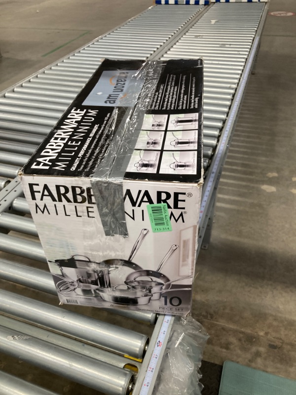 Photo 1 of Farberware Millennium Stainless Steel Cookware Pots and Pans Set, 10 Piece