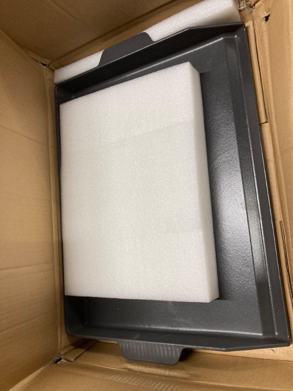 Photo 1 of Universal Griddle Insert for Gas Grill, Cast Iron Flat Top Griddle for Outdoor Grill, Charcoal Grill, Camp Chef/Weber/Charbroil/Nexgrill/Kenmore Big Gas Grill Griddle Etc. All Gas Grills 23" x 16"