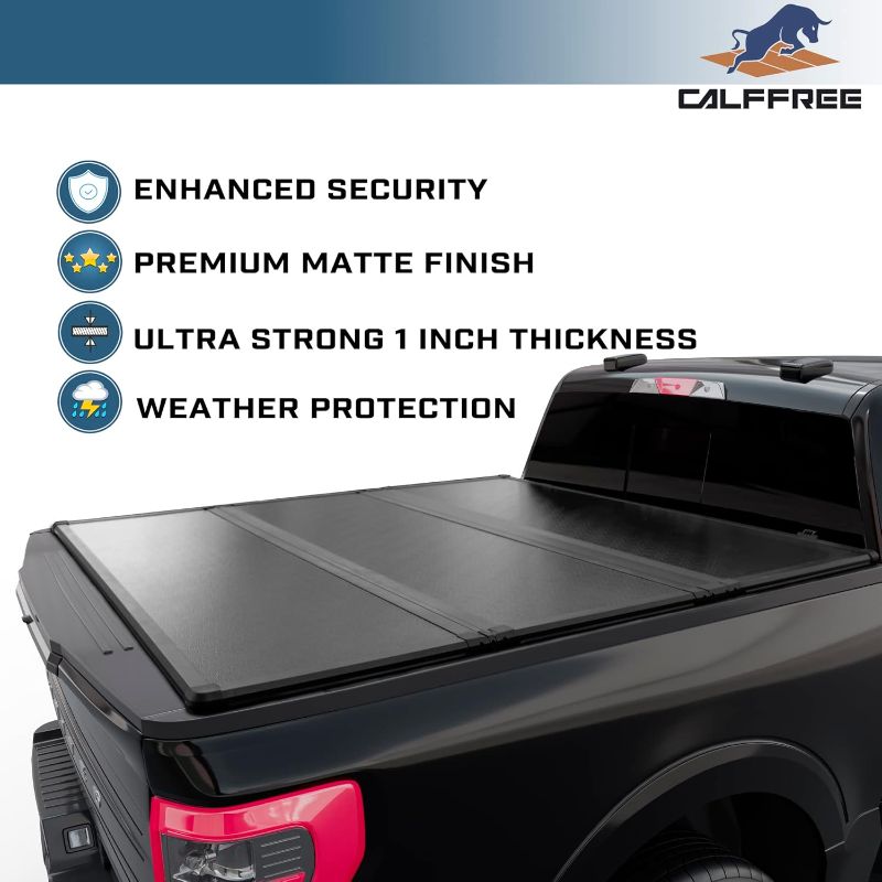 Photo 1 of **see notes**
Hard Tri-Fold Truck Bed Cover Compatible with 2015-2025 Ford F150 | F150 Lightning 5'5"Bed (66")