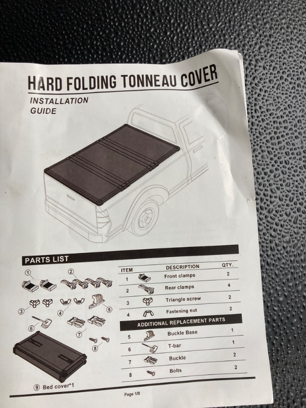 Photo 2 of **see notes**
Hard Tri-Fold Truck Bed Cover Compatible with 2015-2025 Ford F150 | F150 Lightning 5'5"Bed (66")